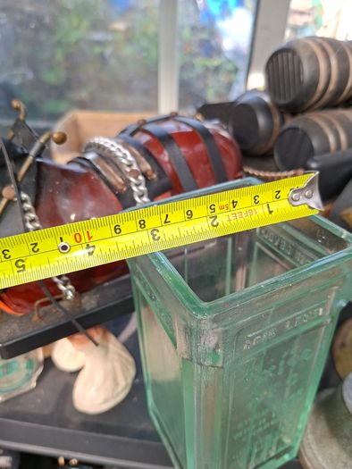 2 Beautiful Antique Acid Battery Glass, Postage Available or Collection,