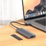 HOCO enclosure for M.2 SATA SSD drives M key B+M key up to 4TB USB A USB3.2 / 6GBps HB47 Metal Image 5