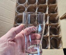 24 Guinness Half Pint Glasses