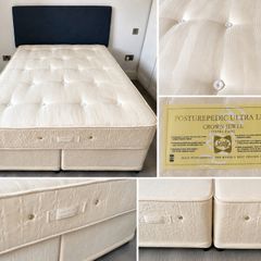 Sealy Posturepedic Double Bed Mattress & Split Divan Base