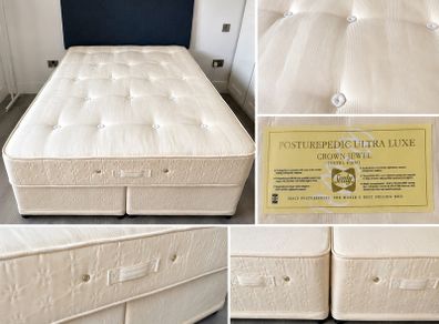 Sealy Posturepedic Double Bed Mattress & Split Divan Base