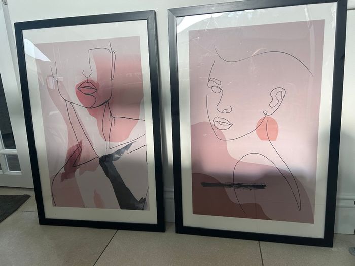 Framed line art