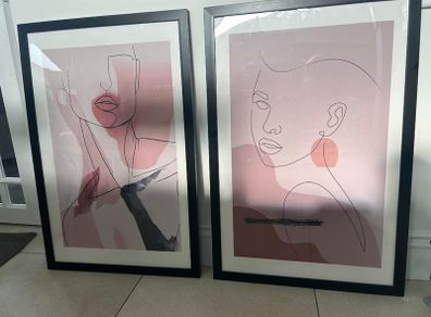 Framed line art