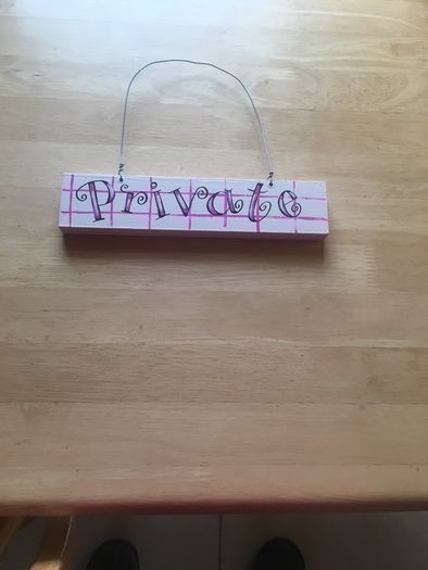 Sign (9inches wide)