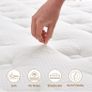4FT6 Double Mattress, 10.2 INCH Double Bed Mattress, 7-Zone Pocket Sprung Medium Firm Image 8