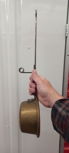 Antique Steel and Brass French ladle large size