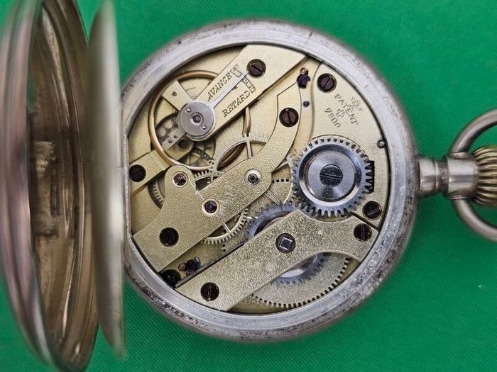 Antique Silver Late 1800s Swiss Made Pocket watch Working