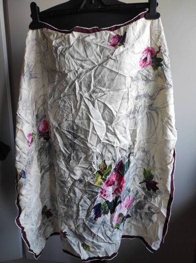 Suisse silk scarf hand painted