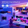 32M(105ft) LED Strip Lights with RF Remote, Novostella Colour Changing Lighting Strips Full Kit, Multi-Mood Dimmable Ribbon Light Tape for Bedroom Home TV Kitchen 960 5050 LEDs & Easy Installation [Energy Class A+] Image 7