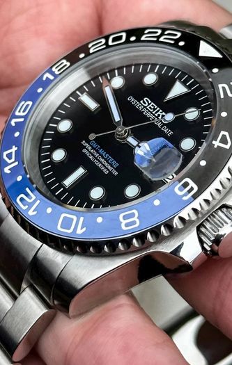 Brand New Seiko Batman Mod 40mm Automatic GMT