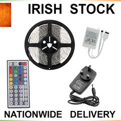 5M SMD 5050 RGB 300 LED Strip Waterproof + Power supply + Remote