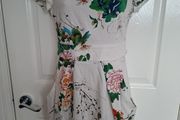 Pretty Off White Floral Dress by Apricot Size 8