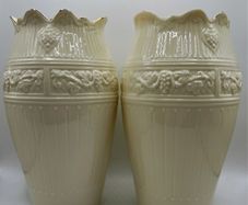 Pair of  Elegant 1998 Belleek Bacchus Vases