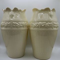 Pair of  Elegant 1998 Belleek Bacchus Vases
