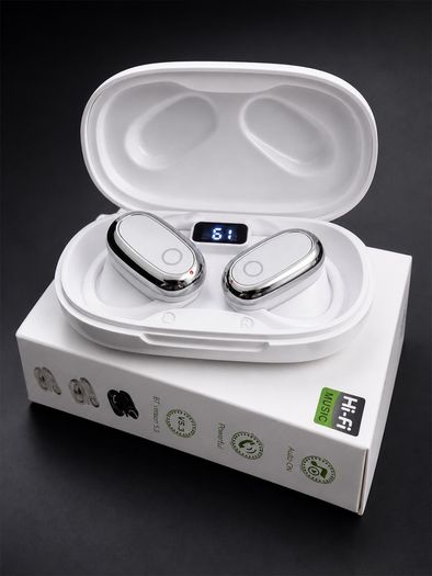 Open Ear Wireless Earbuds Bluetooth 5.3 Sport Headphones LED Display Ear Hook