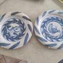 Set Of 2 Fish Hanging Wall Plates Signed On The Back. Image 6