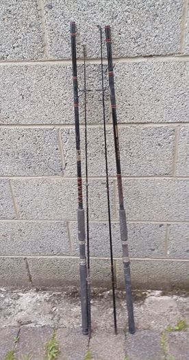 fishing rods and large spinning reel