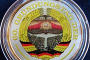 East Germany 1969 Gold gilt 5 mark coin | Communist Congress | DDR colour enamel limited edition