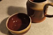 Millk Jug And Small Sauger Bowl By Retos Ltd R Shannon Made In Ireland