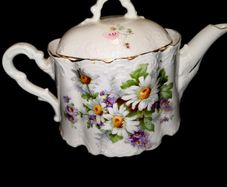 1800s rare large porcelain teapot
