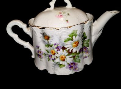 1800s rare large porcelain teapot