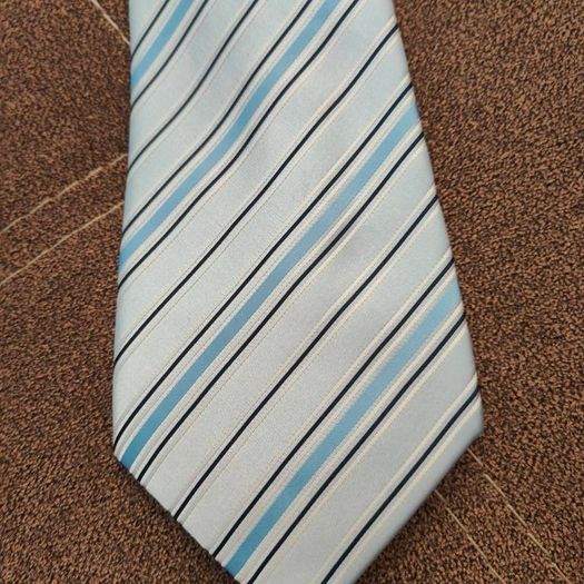 Blue striped tie