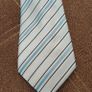 Blue striped tie Image 3
