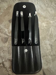 Professional 4-Piece Eyebrow Tweezers Set