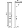 Shower Panel System Aluminium Matte White Image 8