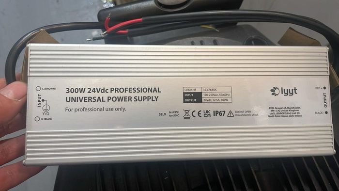 24V Universal Power Supply 300W IP67 LED Driver