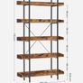 New Spacious 5 Tier Bookcase Storage - FREE P&P Image 2