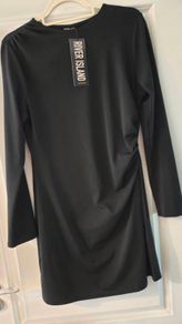 River island black mini dress