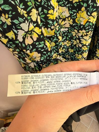 Zara floral occasion midi dress
