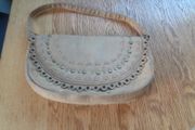 Beige Suede Handbag for Sale