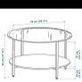 Ikea Vittsjo Black Coffee Table 75 CM Image 2