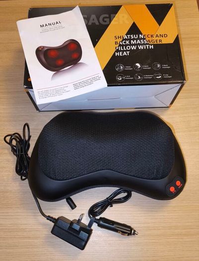 Massager pillow with heat