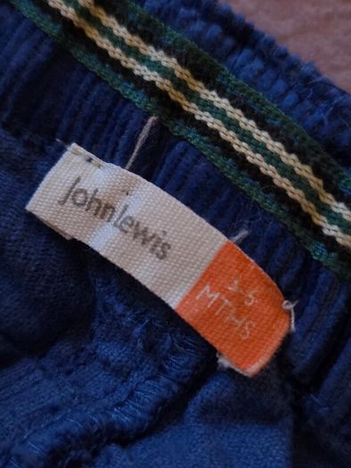 3-6m, John Lewis Corduroy Bottoms