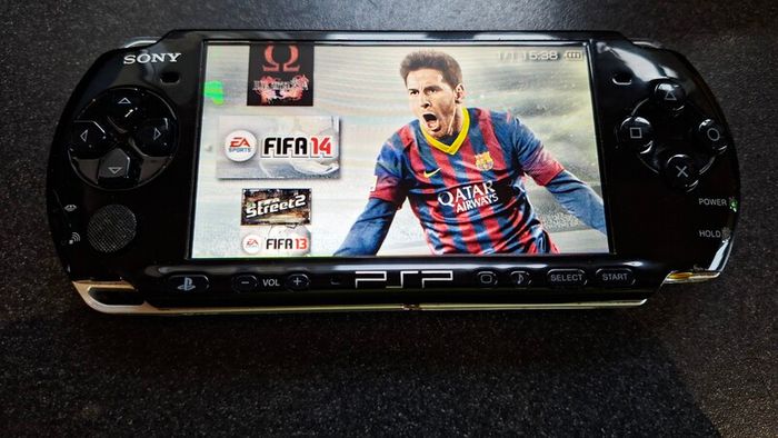 Modded Black PSP Slim 3000 128GB with games