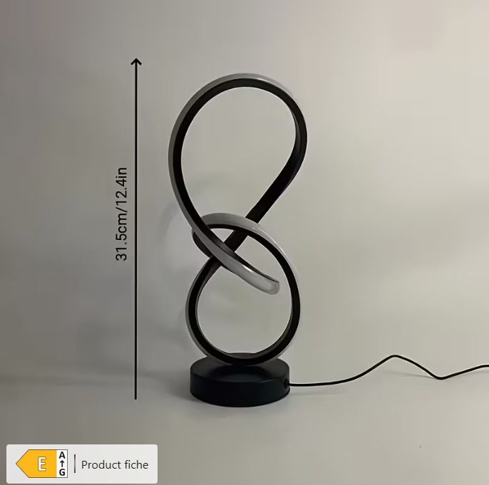 2 Unique Spiral-designed Desk Lamps with USB-powered Three-color Adjustable Warm and Romantic LED Lights, Suitable for Bedroom, Living Room, Study, and Hotel Room Bedside Decoration