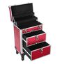 Make-Up Trolley, Cosmetic Case, Make-up case  with 4 Removable, Universal Wheels Image 3