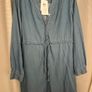 New Villa Denim Dress With Pockets Image 5