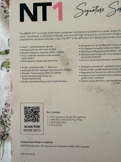 Rode NT1 streaming and podcast microphone