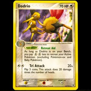 Dodrio 21/112 Non Holo Rare EX FireRed & LeafGreen Pokemon Card 2004 Vintage