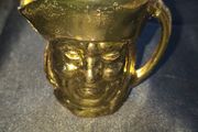 Beautiful Old Brass Toby Jug, Postage Available,