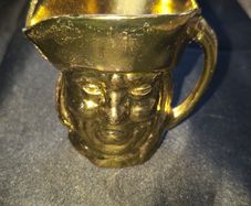 Beautiful Old Brass Toby Jug, Postage Available,