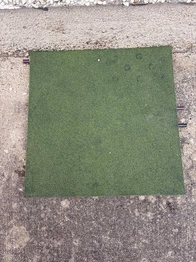 Rubber Tile 30mm Green 500mm x 500mm
