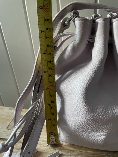 Radley London drawstring crossbody bag light purple pebble-grain leather