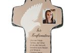 Photo Slate Hanging Cross with you photo text or image  16x20cm