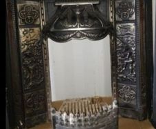 Edwardian cast iron fireplace insert