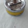 Vintage Roulette Push Ashtray: Metal Man Cave Decor,1960s 70s ,sold as seen ,see pictures for condition, used ,,abit of rust ,needs a clean Image 7